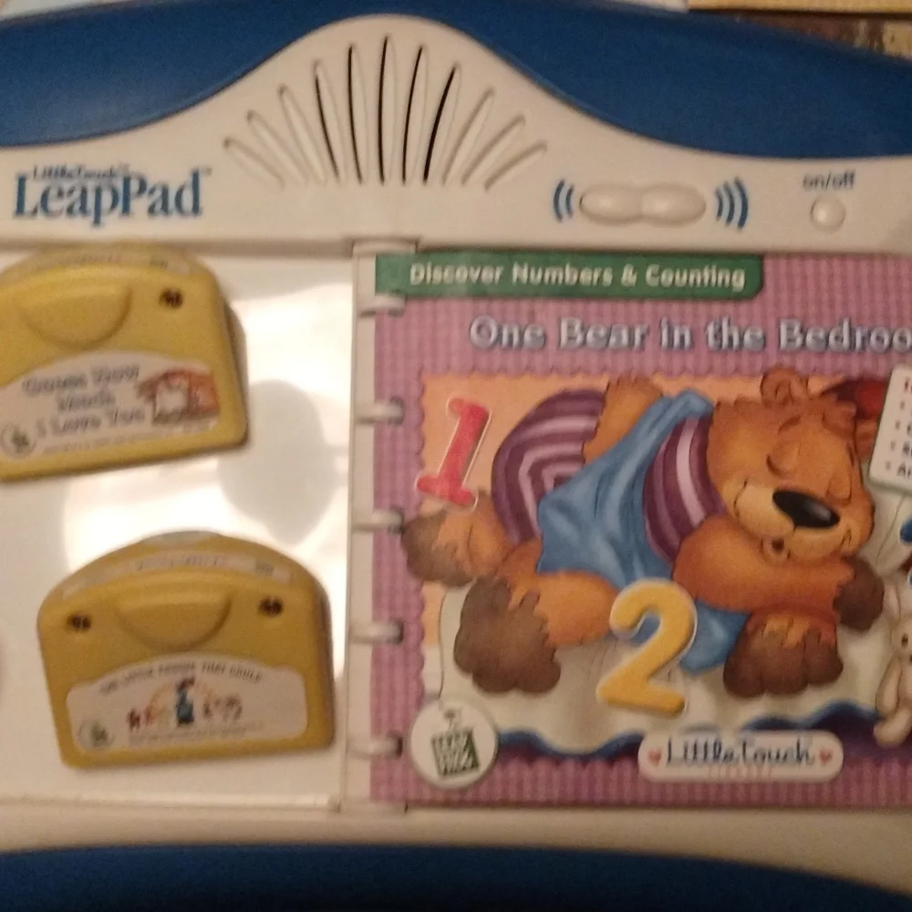 Little touch leap pad + tote bag + more